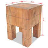 Stool Solid Mahogany Wood 244502