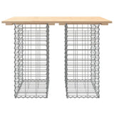 Garden Table Gabion Design 100x70x72 cm Solid Wood Pine 834362