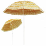 Beach Parasol Natural 240 cm Hawaii Style 44548