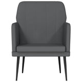 Armchair Grey 61x78x80 cm Faux Leather 351395