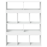 Bookcase White 100x33x125.5 cm Engineered Wood 3309357