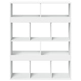 Bookcase White 100x33x125.5 cm Engineered Wood 3309357