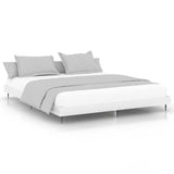 Bed Frame without Mattress High Gloss White 150x200 cm King Size 832239