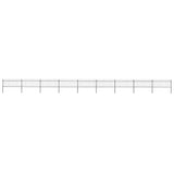 Garden Fence Steel Sturdy Rectangular Modern 277610