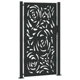 Garden Gate Black 100x175 cm Steel Flame Design 4100992