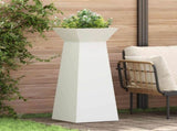 Pillar Planter 2 pcs White 40 x 40 x 100 cm 873855