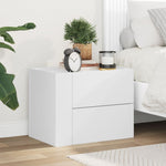 ZNTS Wall-mounted Bedside Cabinet White 45x30x35 cm 848325