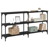 Console Table Black Oak 150 x 29 x 75 cm 882219