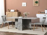 Folding Dining Table, Drop Leaf Table with 2-Tier Shelves, Rolling Casters, for Small Spaces, T3398P330392