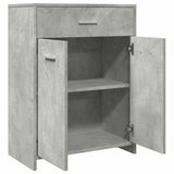 Bathroom Cabinet Concrete Grey 60x33x80 cm Engineered Wood 856286