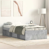 Bed Frame without Mattress Concrete Grey 100x200 cm 3203834
