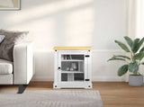 HiFi cabinet White 60 x 50 x 82 cm Solid Pine Wood 42024948