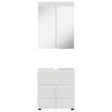 Bathroom Furniture Set TULUM 2 pcs High Gloss White 3398018