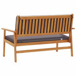 Garden Bench with Cushion Brown Solid Acacia wood 4106582