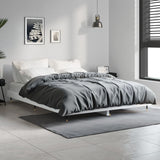 Bed Frame without Mattress High Gloss White 140x190 cm 832175