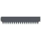Lawn Edging 30 pcs 103 x 20 cm metal Anthracite 8008274