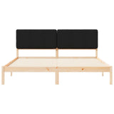 Bed Frame with Upholstered Headboard Black 180 x 200 cm 877891