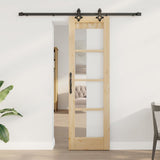 Sliding Door ORKDAL Natural and Black 61 x 198.5 cm 3332153