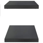 Wall Shelves 2 pcs 100x30x3 cm Black Stainless Steel 30288