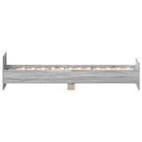 Bed Frame with Headboard Grey Sonoma 80 x 200 cm 8009031