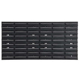 152203 30 Piece Workshop Shelf Set Red and Black 77x39cm Polypropylene