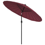 Garden Parasol with Aluminium Pole 270 cm Bordeaux Red 47308
