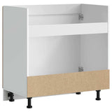 Sink Base Cabinet Kalmar Old Wood 80x46x81.5 cm Engineered Wood 853455