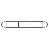 Raised Garden Bed Black 300 x 40x 40 cm Steel 8011726