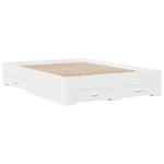 Bed Frame with Drawers without Mattress White 120x200 cm 3280391