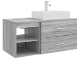 Bathroom Furniture Set 2 pcs Grey Sonoma Engineered Wood 3403893