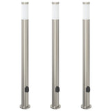 Bollard Lights with Outlet 3pcs 110 cm Stainless Steel IP44 4006016