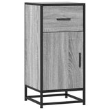 Sideboard Grey Sonoma 35.5x35x76 cm Engineered Wood and Metal 848962