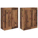 Wall-mounted Cabinet 2 pcs Old Wood 69.5 x 34 x 90 cm 3415556