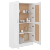 Book Cabinet High Gloss White 82.5x30.5x150 cm Engineered Wood 802729