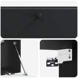 Wall-Mounted TV Cabinet 98 x 31 x 30 cm Black Engineered Wood 899236