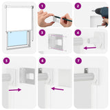Outdoor Roller Blind UV Protection White 140 x 230 cm 42041245