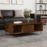 Coffee Table Brown Oak 104x60x35 cm Engineered Wood 827091