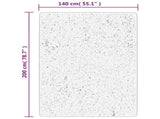 Rug ISTAN High Pile Shiny Look Anthracite 140x200 cm 375641