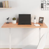 Table Top Light Brown 100x40x2 cm Treated Solid Wood Oak 3156362