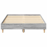 Bed Frame Grey Sonoma 193 x 123 x 25 cm Engineered Wood 861080