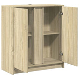 Sideboard with LED Sonoma Oak 77x34x85 cm Engineered Wood 852133