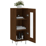 Sideboard Brown Oak 34.5x34x90 cm Engineered Wood 828795