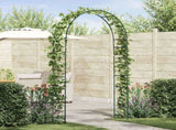Garden Arch Floral Green 115 x 37 x 231 cm 42021352