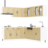 11 Piece Kitchen Cabinet Set "Lucca" Sonoma Oak Engineered Wood 3314924