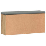 Shoe Bench Artisan Oak 102x32x50 cm Engineered Wood 857626