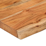 Wall Shelf 110x20x2.5 cm Rectangular Solid Wood Acacia Live Edge 370229