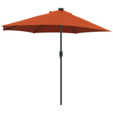 Garden Parasol Terracotta 294 x 150 x 224 cm 42003272