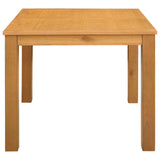 Dining Table 90 x 90 x 75 cm Solid Oak Wood Natural Square 42039176