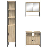 Bathroom Furniture Set 3 pcs Sonoma Oak Engineered Wood 3399400
