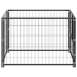 Dog Kennel Black 100x100x70 cm Steel 150789